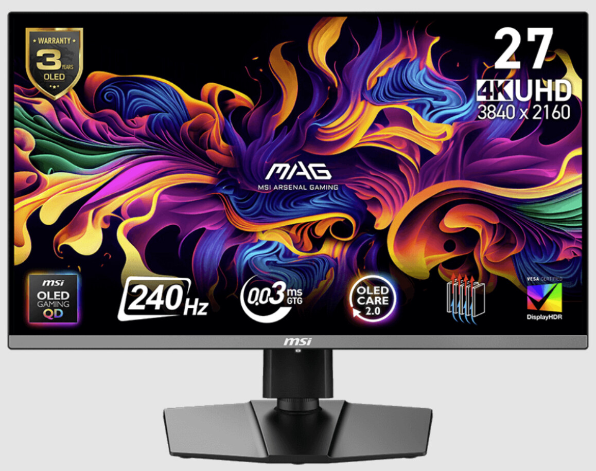 MSI's affordable 4K OLED gaming monitor is expanding its availability worldwide.